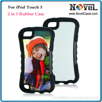 2014 Wholesale 2 in 1 Sublimation Phone Case for iPod Touch 5